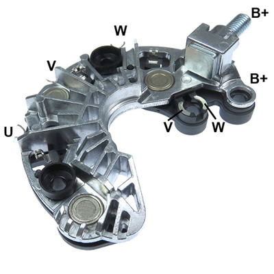 [07GA1814] RECTIFICADOR HYUNDAI ELANTRA VELOSTER KIA FORTE PICANTO SOUL 120AMP 6X50A M8X16MM AVALANCHE (GA912 GA950) TIPO VALEO