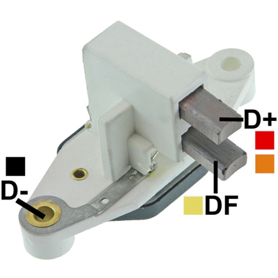 [07GA022] REGULADOR MB MERCEDES BENZ MV JOHN DEERE 12 90 CON ESCOBILLAS TIPO BOSCH (GA1277)
