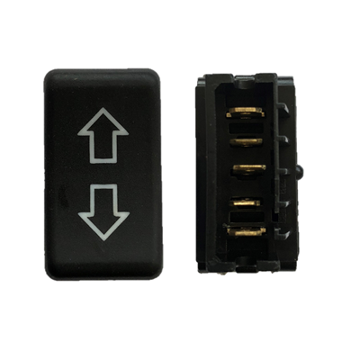 [55MG04-01048] SWITCH ELEVAVIDRIO FLECHA 5 PINES UNIVERSAL CONECTOR CUADRADO COMPLETO 212321-0079