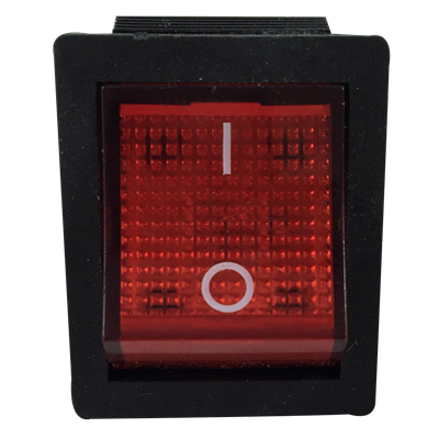 [55MG04-01207] SWITCH TECLA UNIVERSAL 1 GOLPE 6 TERMINALES ALUMBRA ROJO 212321-0121