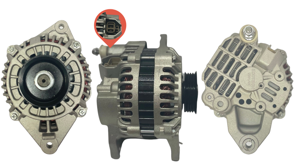 [62A3TA2391] ALTERNADOR MITSUBISHI PAJERO MONTERO L400 2.4 2.6 PATA RECTA 12V 70AMP 4PK TIPO MITSUBISHI