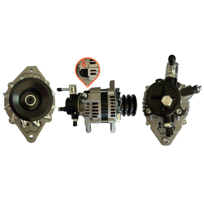 [268-97116-697-3] ALTERNADOR CHEVROLET NPR 2001 12V 90AMP BOMBA GRANDE POLEA TRIPLE HITACHI NEW