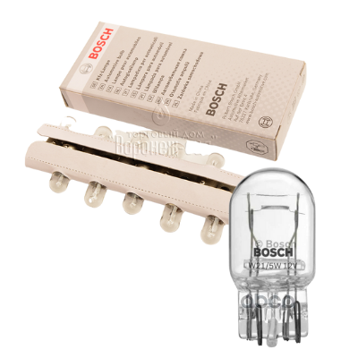 BOMBILLO MINIATURA T-20 12V 21-5W 2 FILAMENTOS TABLERO ECO LINE STD CAJA X 10 UND 1987302823 7515 GL7515 12066