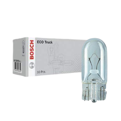 BOMBILLO MINIATURA T-10 W3W 24V 3W TABLERO TRUCK STD CAJA X 10 UND 2841 GL2841