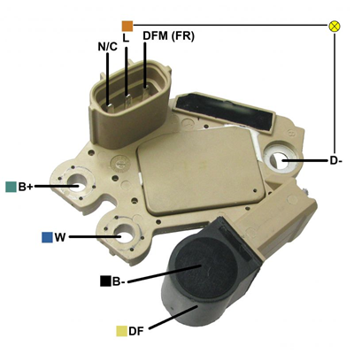 [07GA913] REGULADOR KIA SOUL 2.0 I30 HYUNDAI SANTAFE ELANTRA 2.0 12 3 N C-L-DFM(FR) TIPO VALEO