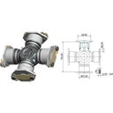 CRUCETA CARDAN P-900 ADAPTACION