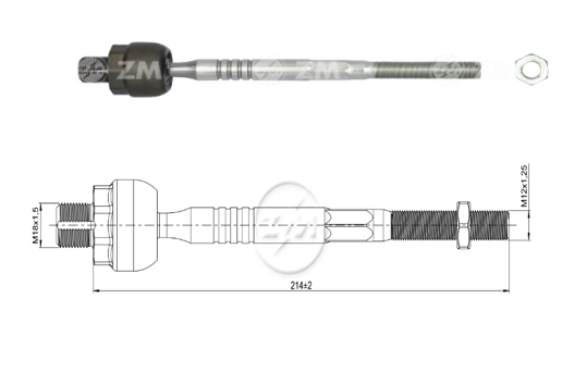 AXIAL DIRECCION DER HONDA FIT 1.3 2002-2009