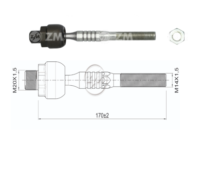 [51ZM-17011646] TERMINAL AXIAL HONDA CIVIC 12-16 