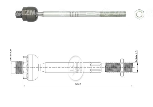 [51ZM-17011650] TERMINAL AXIAL HONDA FIT 