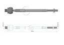 TERMINAL AXIAL MAZDA 323 86 03 
