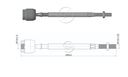 AXIAL DIRECCION CHEVROLET SPRINT 1.0 1987-2004 (ROSCA VASTAGO 12 MM) (HEMBRA)