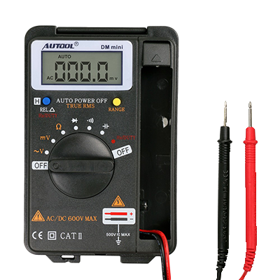 MULTIMETRO DIGITAL DMMINI PORTATIL DE BOLSILLO (AC/DC, CAPACITANCIA, TEST DE DIODO Y CONTINUIDAD) MOTOCICLETA 