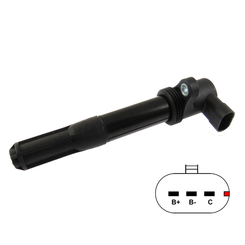 BOBINA ENCENDIDO FIAT 500 1.4 10-11 0986221043 DMB861 3P SIN MODULO  GC4288
