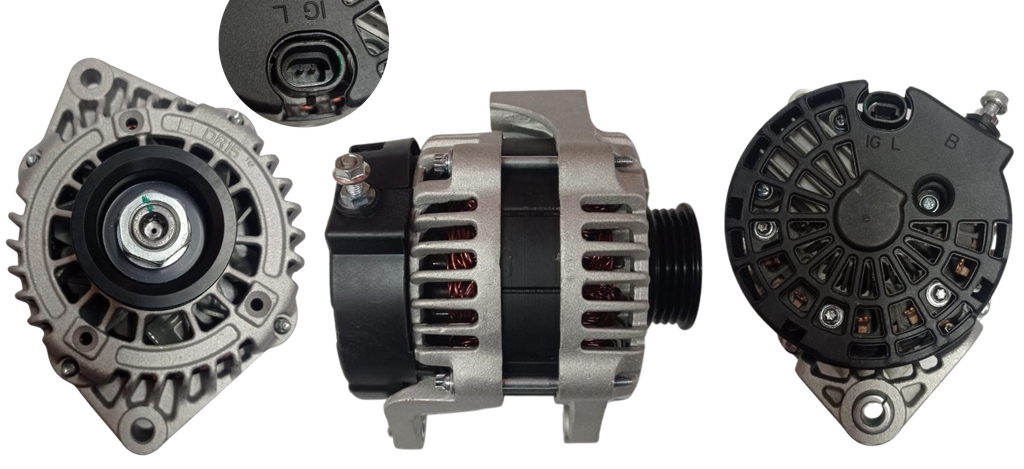 [309052459] ALTERNADOR CHEVROLET SPARK GT N200 N300 12V 60AMP 2PINES P: 4PK T:DELCO V:INT(GA975 235205)
