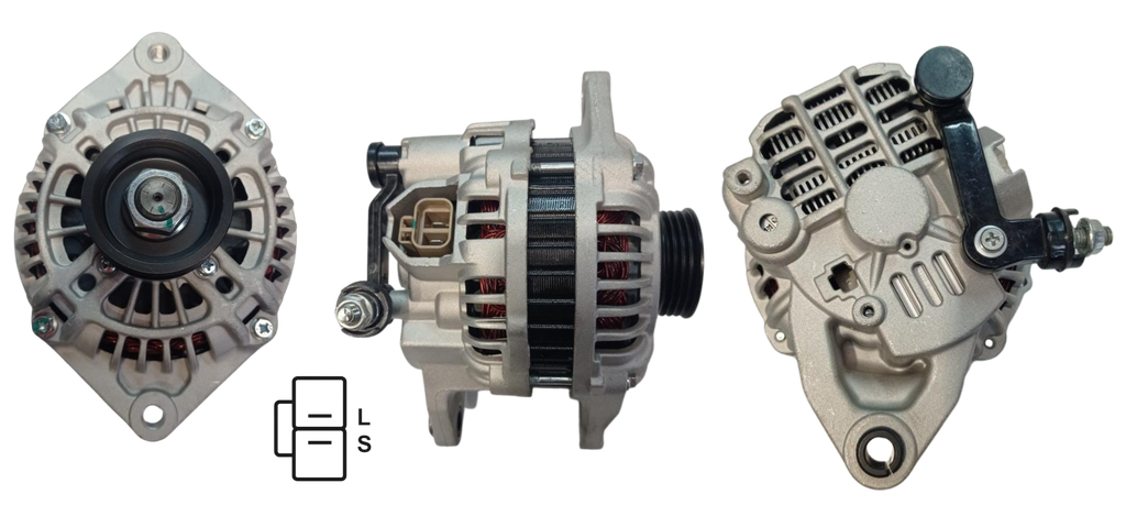 [30FS05-18-300] ALTERNADOR MAZDA 626 1.8 2.0 1992-1997 MATSURI 2.0 1991-1997 12V 80AMP 2PINES P: 4PK T:MITSUBISHI V:INT