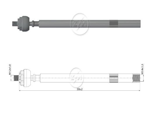 AXIAL DIRECCION PEUGEOT 306 1.4 1.8 2.0 1996-2002