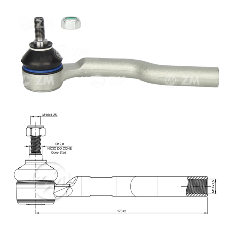 TERMINAL DIRECCION DER HONDA FIT 1.5 2015-2020 CVT HONDA CITY 1.5 2015-2020