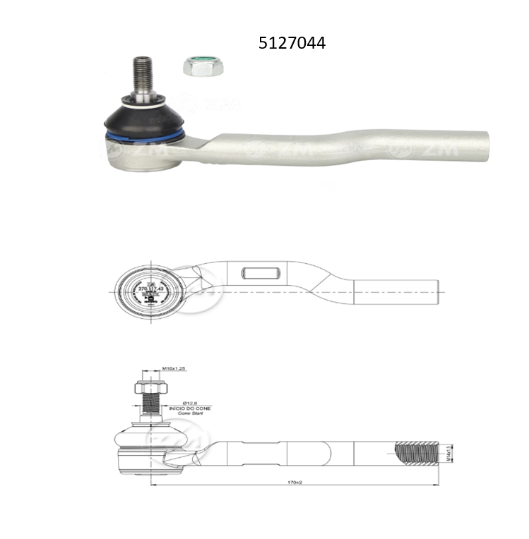 [51ZM-27011743] TERMINAL DIRECCION IZQ HONDA FIT 1.5 2015-2020 CVT HONDA CITY 1.5 2015-2021