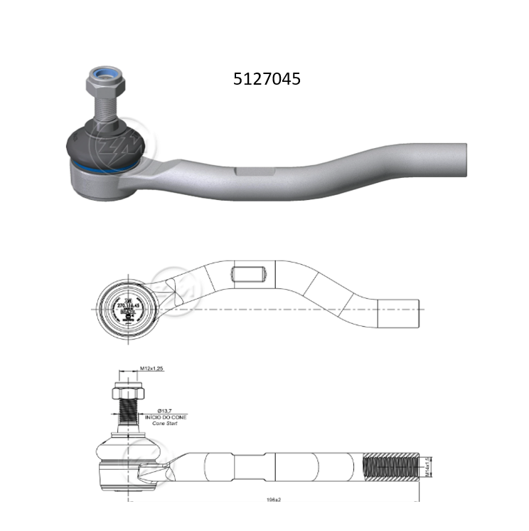 [51ZM-27011645] TERMINAL EXTERNA DIRECCION HONDA CIVIC