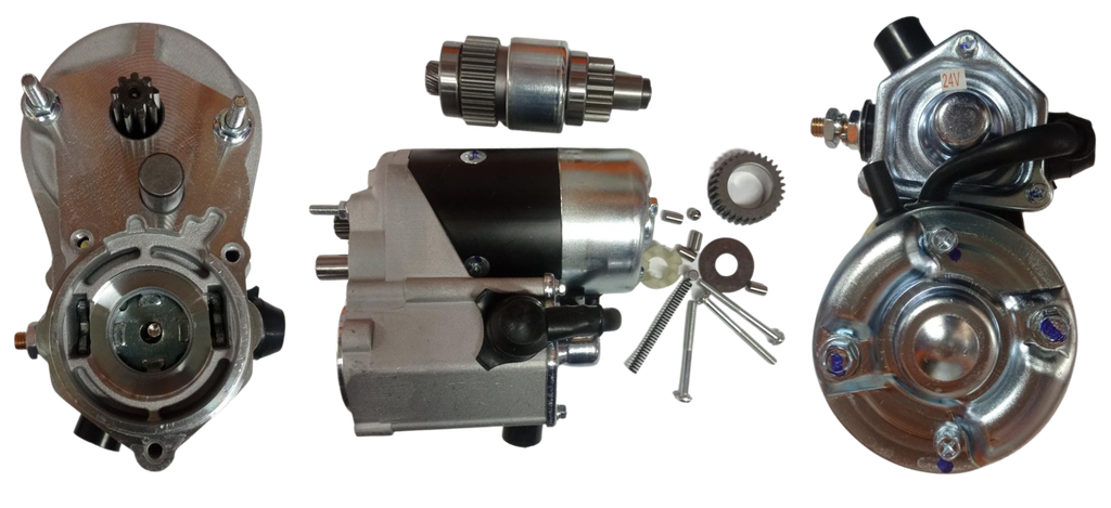 [64S040-009W] ARRANQUE NIPONDENSO SIN CHOROTE HINO NPR CUMMINS DELTA PERKINS 24V T11 2.5KW S:HORARIO (ND2.5S040-009 54-8241 61-8209.HD-204C)