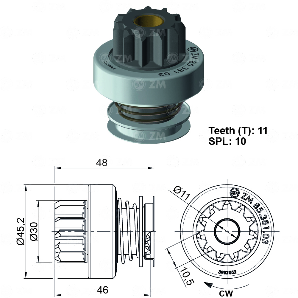 BENDIX RENAULT DUSTER MEGANE III SCENIC III OROCH 11D