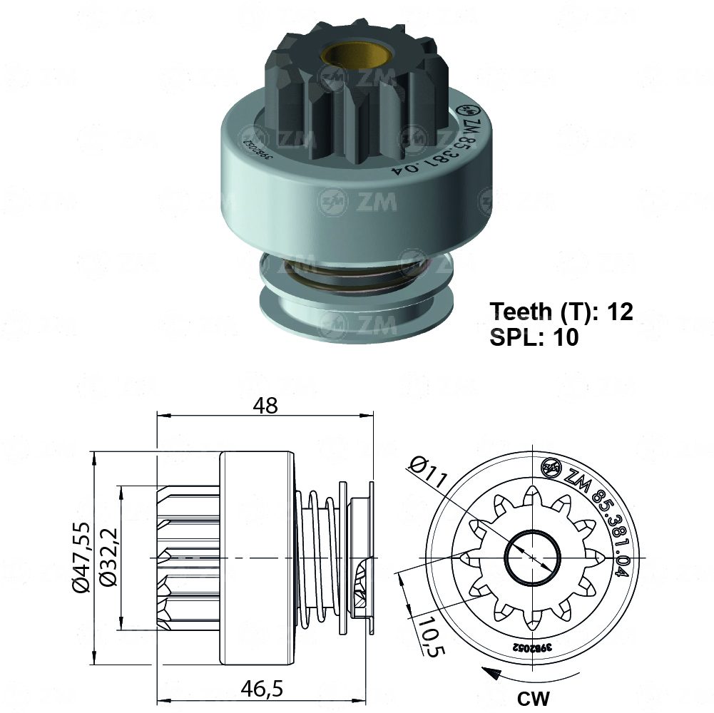 [858538104] BENDIX MERCEDES BENZ SPRINTER T-12 TIPO BOSCH