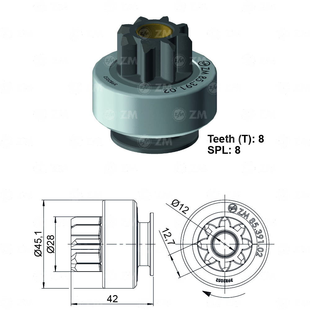 BENDIX KIA PICANTO MV I10 I20 1.2 T-8