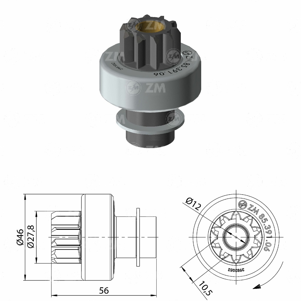 BENDIX HYUNDAI I25 KIA RIO 1.6 T-VALEO T-10