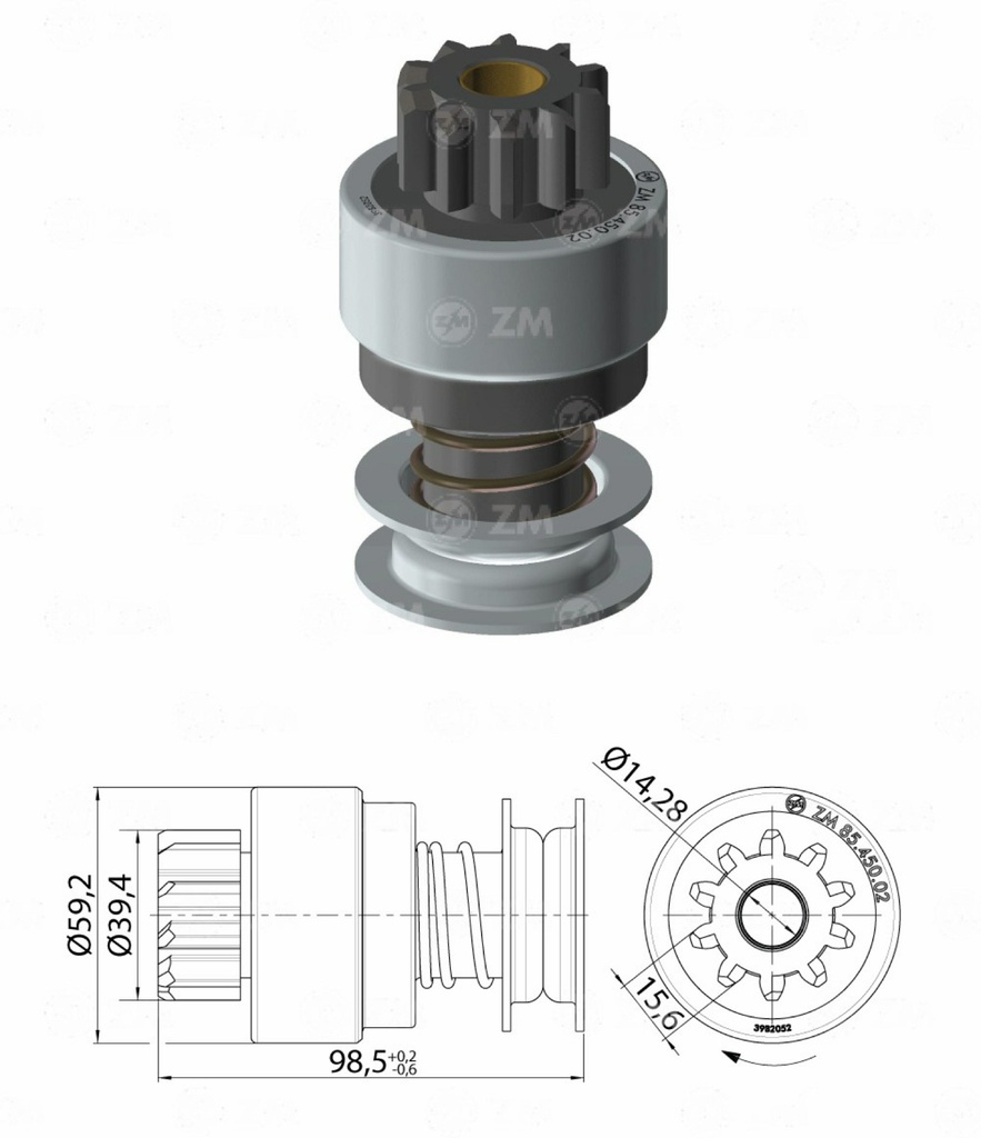 BENDIX RELACIONADO 37MT KODIAK FORD 5000 10D