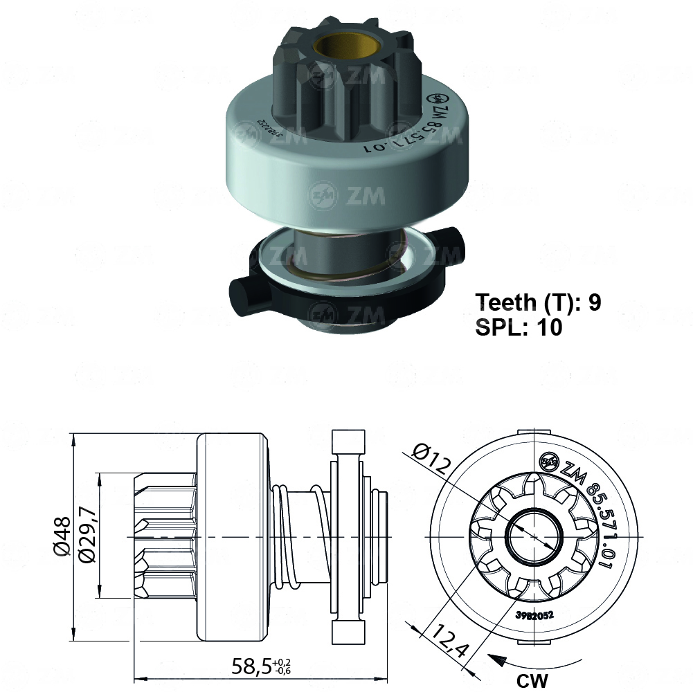 BENDIX CHEVROLET LUV 2300 BOSCH 9D