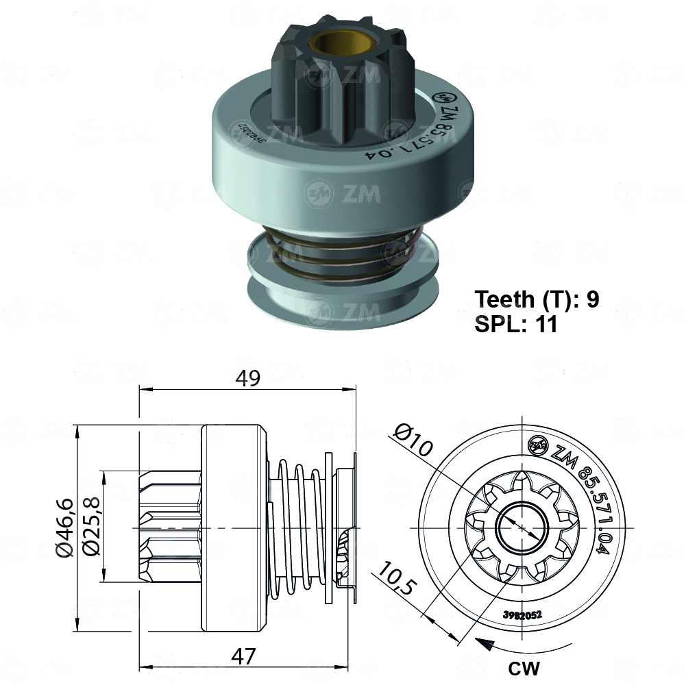 BENDIX FIAT NUEVO RENAULT MEGANE DUSTER T-9