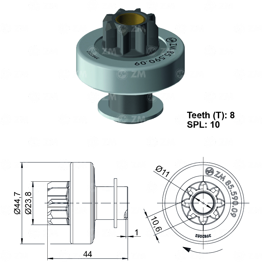 [858559009] BENDIX RENAULT SYMBOL CITYUS 8D