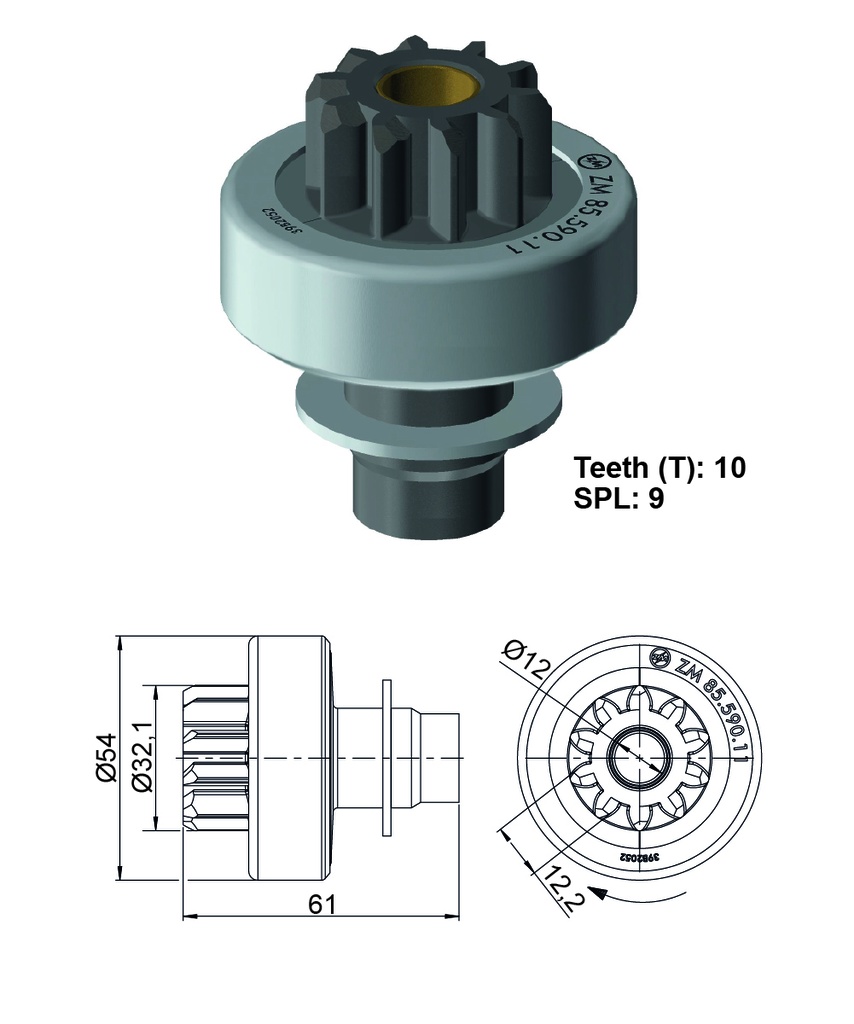 BENDIX H100 DIESEL VALEO 10D