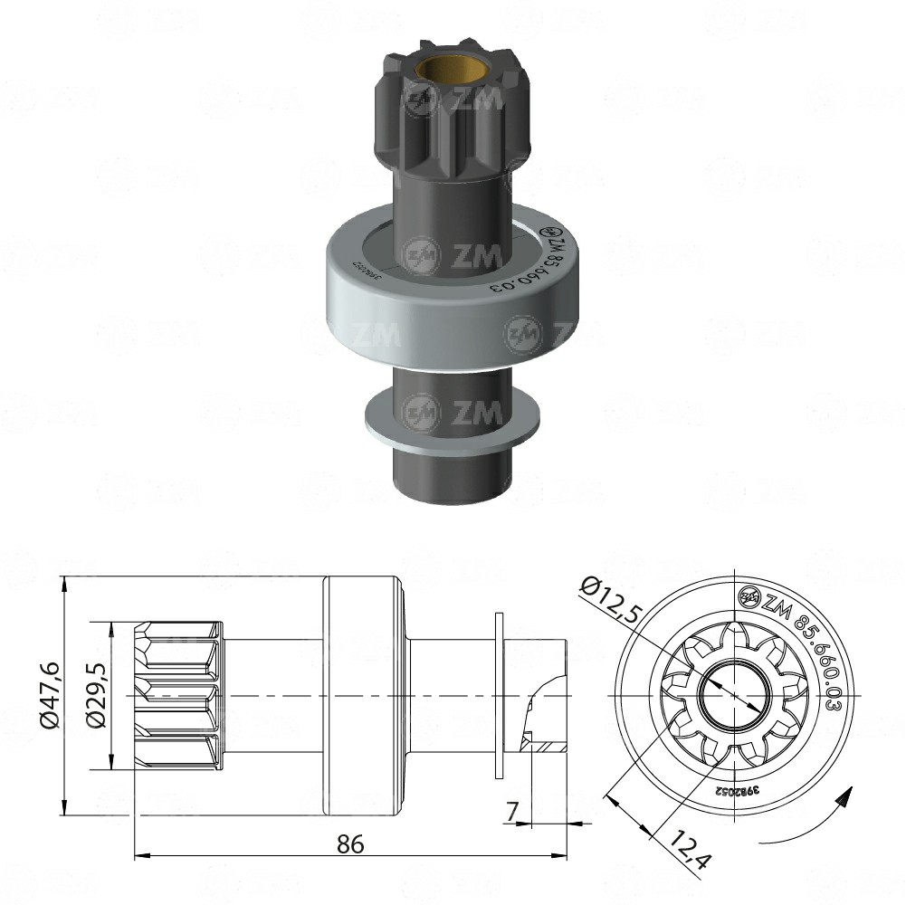 BENDIX HONDA SUBARU VARIOS NIPONDENNSO 9D