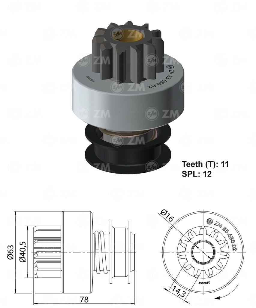 [858568002] BENDIX NISSAN DIESEL180 HIN0 11D