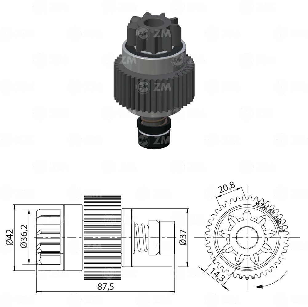 BENDIX RELACIONADO NPR NISSAN PATHFINDER Y PATROL 4.5 Y 4.8 T-9