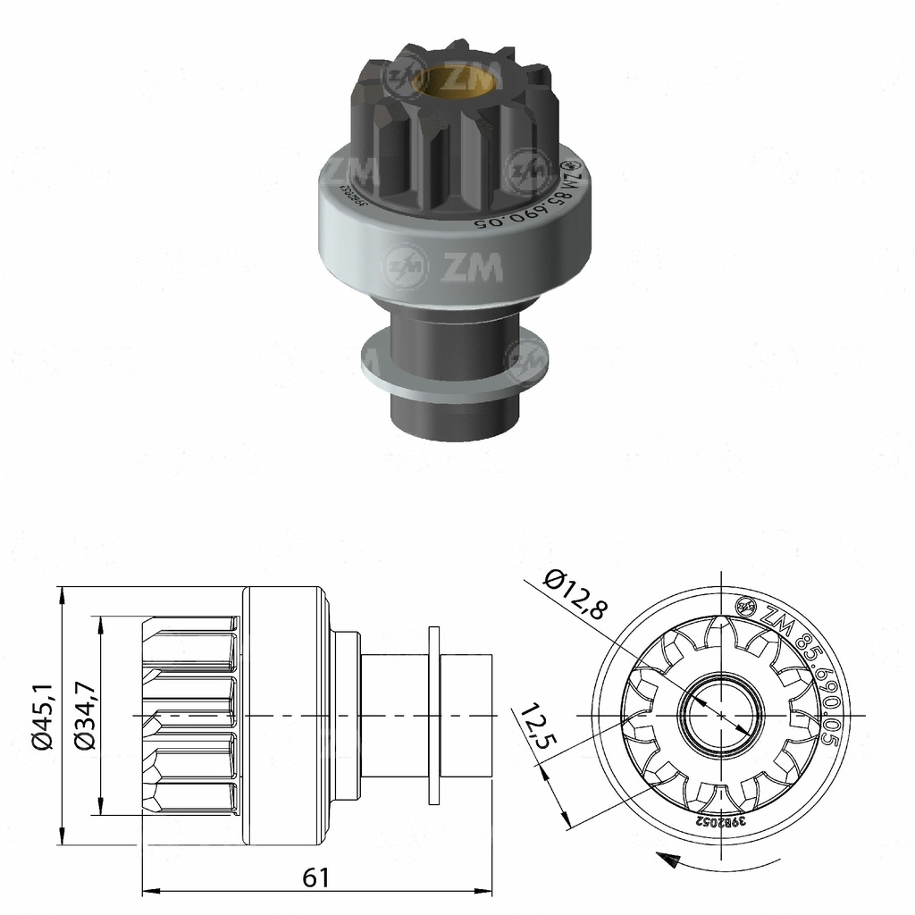 BENDIX MONTACARGAS MITSUBISHI 11D