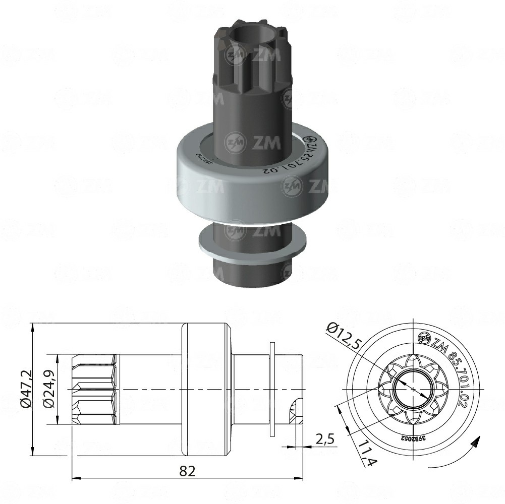 BENDIX CHANA GUALI NIPPONDENSO 8D