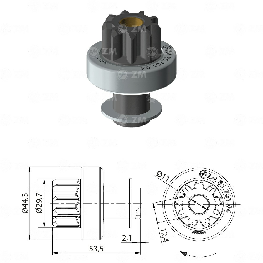 [858570104] BENDIX TOYOTA COROLLA 9D