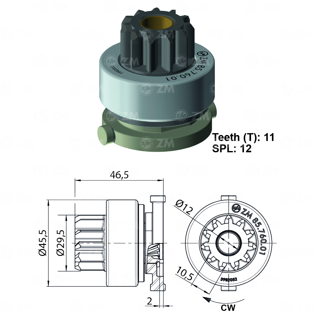 [858576001] BENDIX FORD A MAZDA ADAPTACION T-11