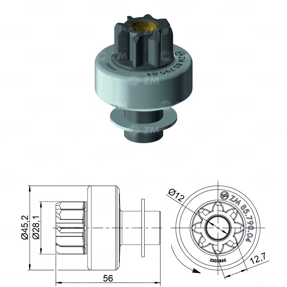[858579004] BENDIX KIA PRIDE MITSUBISHI 8D