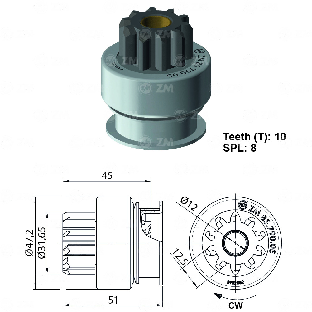 [858579005] BENDIX MAZDA MATSURI H100 B2000 MONTERO 10D