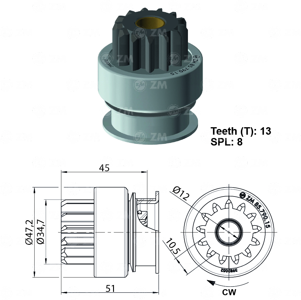 [858579015] BENDIX NISSAN QASHQAI RENAULT CLIO II MEGANE II SCENIC TWINGO 1.5 TIPO MITSUBISHI T-13