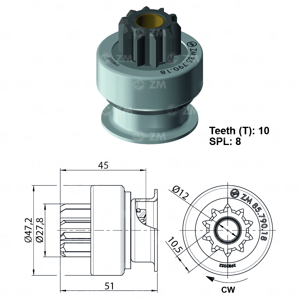 [858579018] BENDIX JEEP CHEROKEE T-10 MITSUBISHI PMGR 