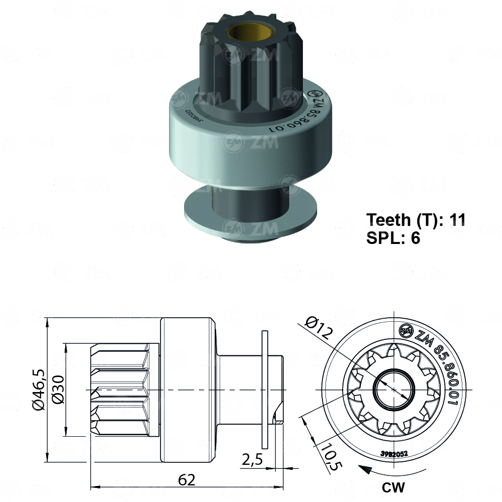 [858586001] BENDIX CHEVROLET SILVERADO CHEYENNE 11D
