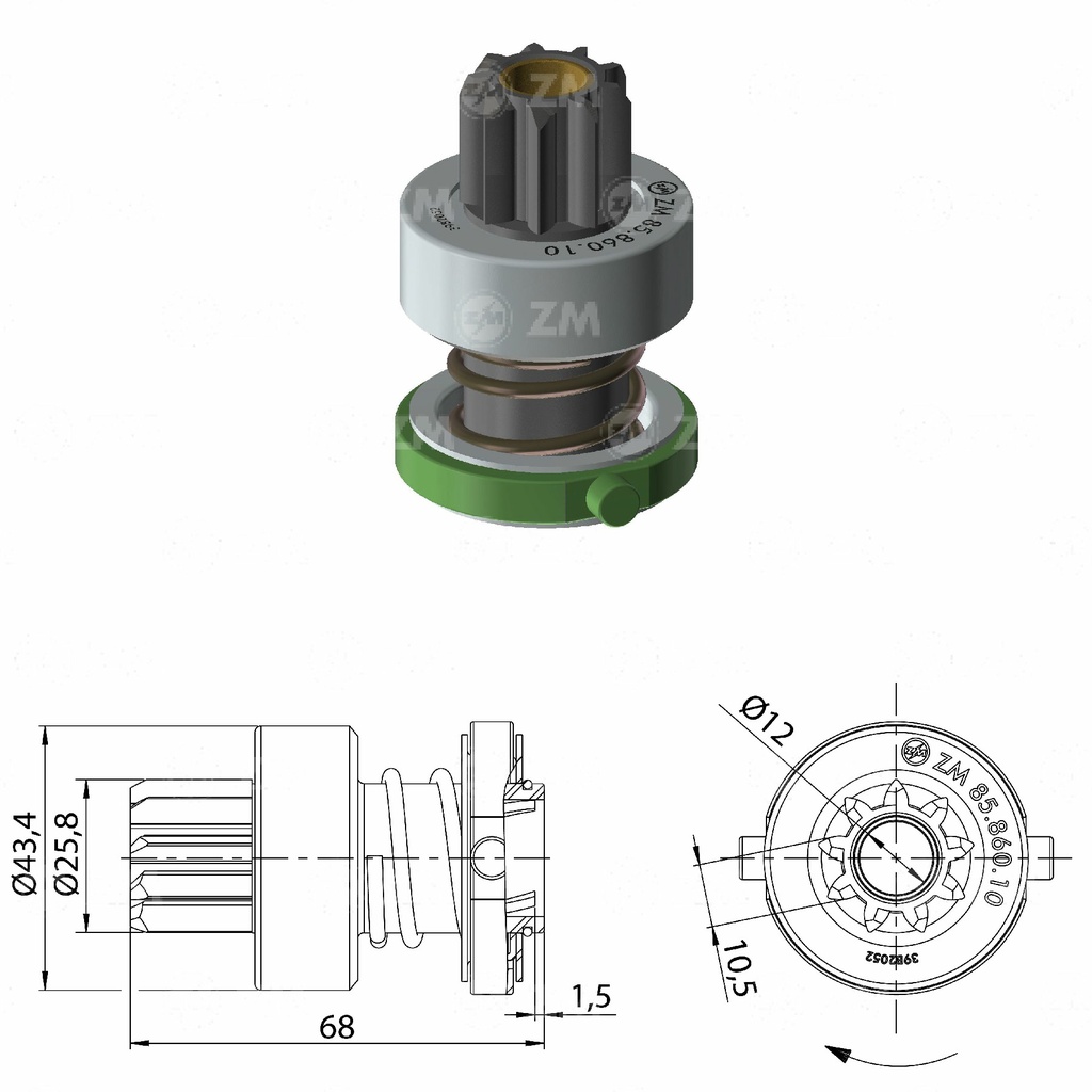 BENDIX BLAZER DELCO 9D