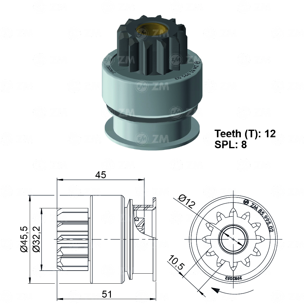 [858599502] BENDIX PEUGEOT 306 CITROEN XANTIA MITSUBISHI L300 12D