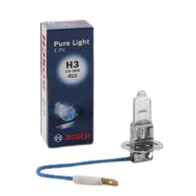 BOMBILLO HALOGENO H3 PK22S 12V 55W FARO STD CAJA X UNIDAD 1987302802 64151 50340 GL05 12336