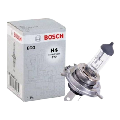 [CB1987302803] BOMBILLO HALOGENO H4 P43T-38 12V 55/60W FARO STD CAJA X UNIDAD 1987302803 64193 50440 GL11 12342