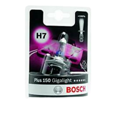 [CB1987301137] BOMBILLO HALOGENO H7 PX26D 12V 55W FARO GIGALIGHT PLUS 150% PREMIUM BLISTER X 1 1987301137 64210NL-HCB